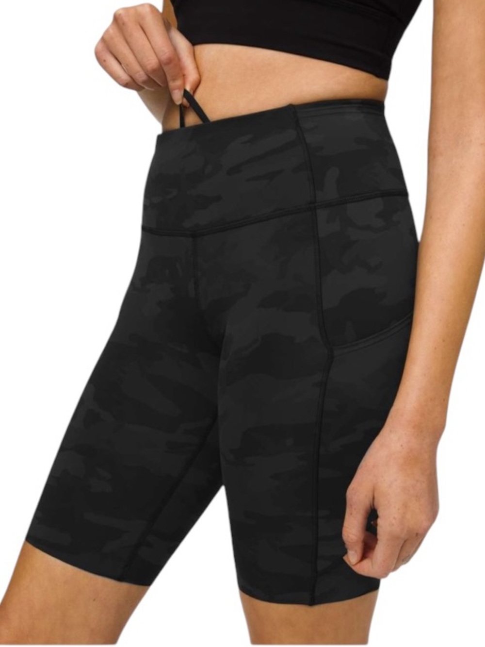 Lululemon Fast and Free Short 10" Incognito Camo Multi Grey Size 10